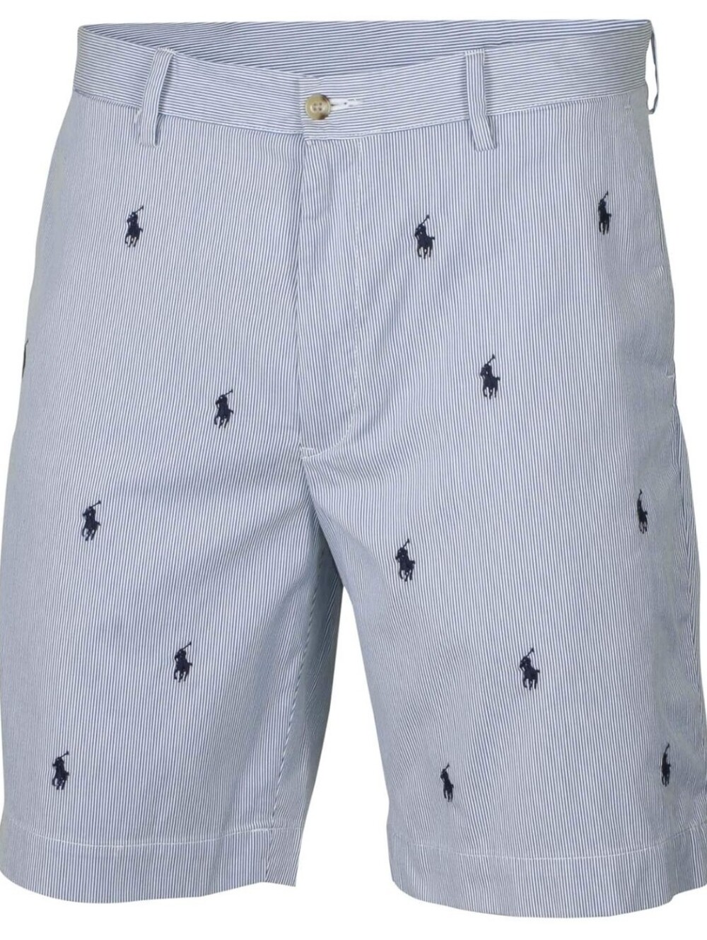 Polo Ralph Lauren Shorts Men 33 Pinstripe Navy Pony Embroidery Preppy Modern